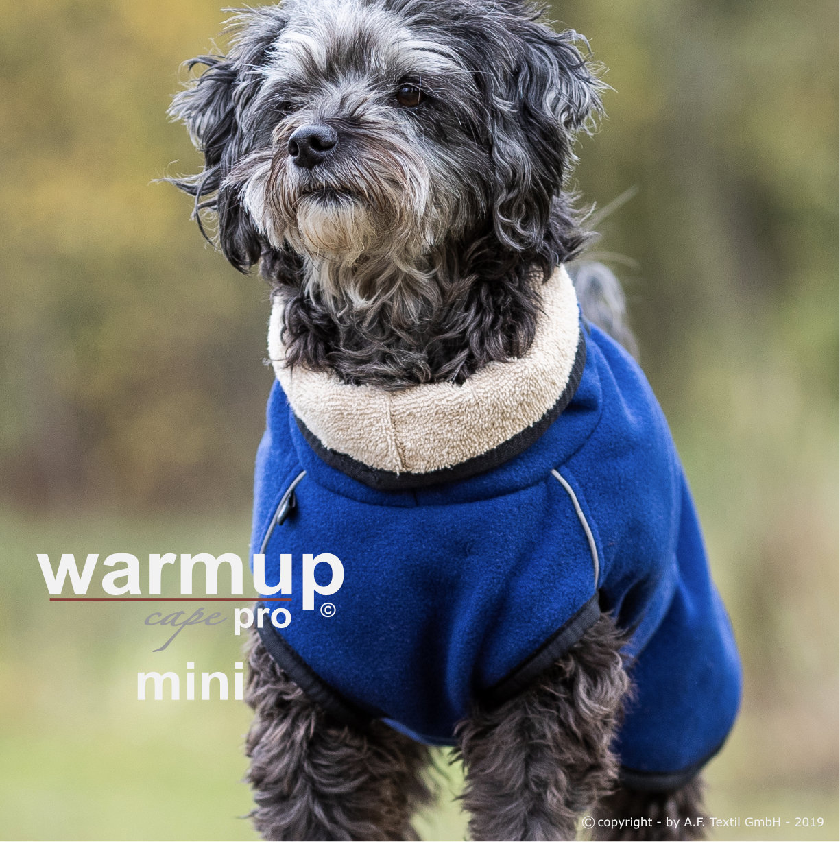 Warmup© cape pro dark blue Mini