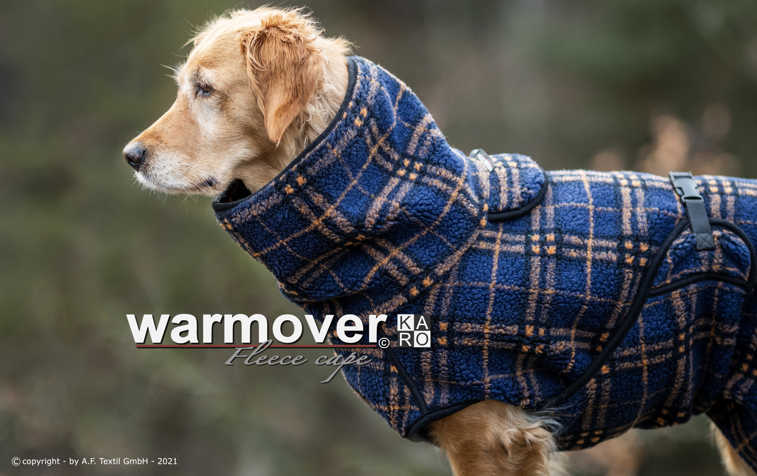 Warmover fleece cape karo Mini