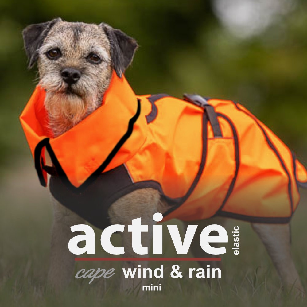 Active Cape Elastic Wind & Rain Mini orange 