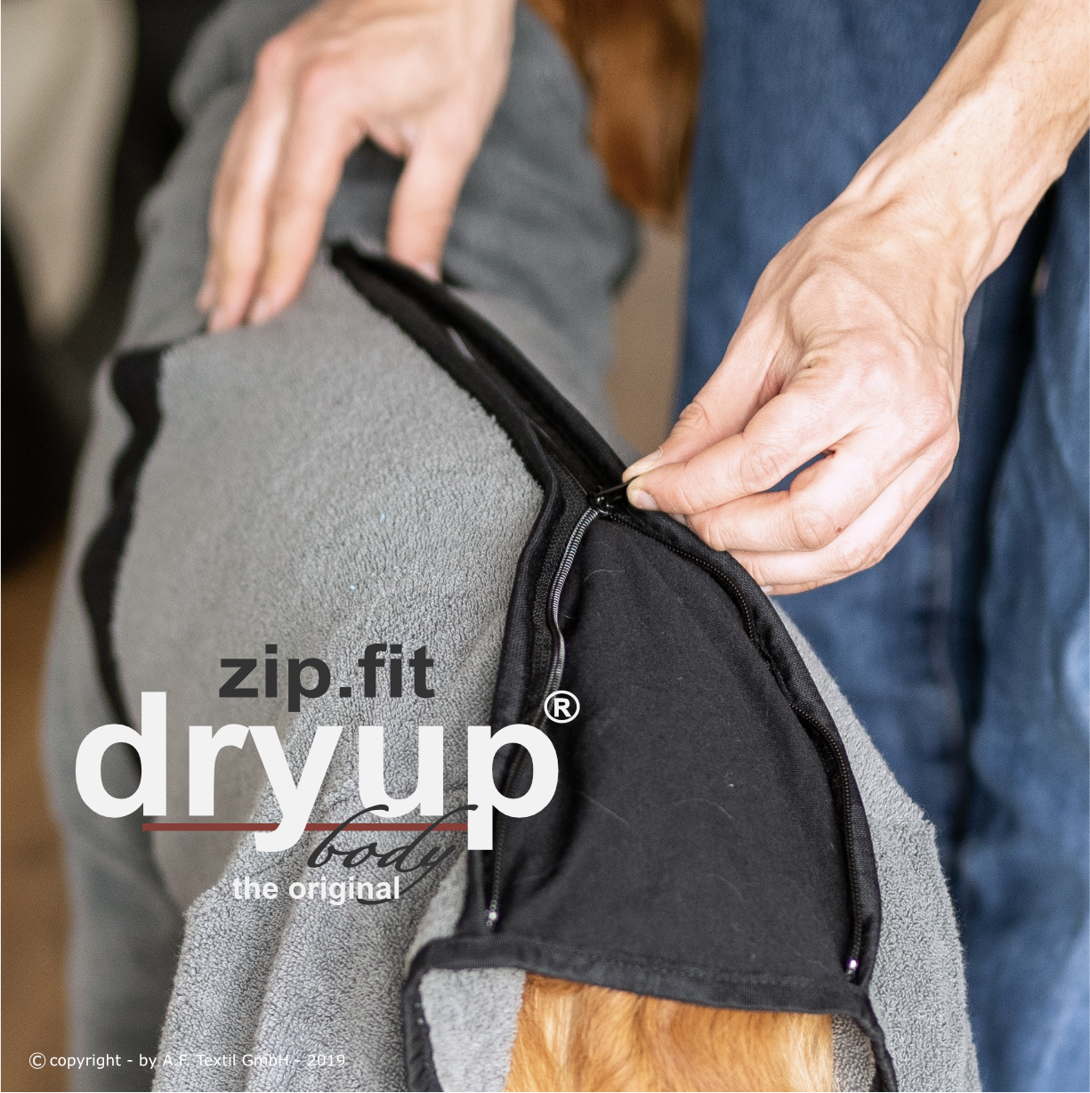 DRYUP body zip.fit grey