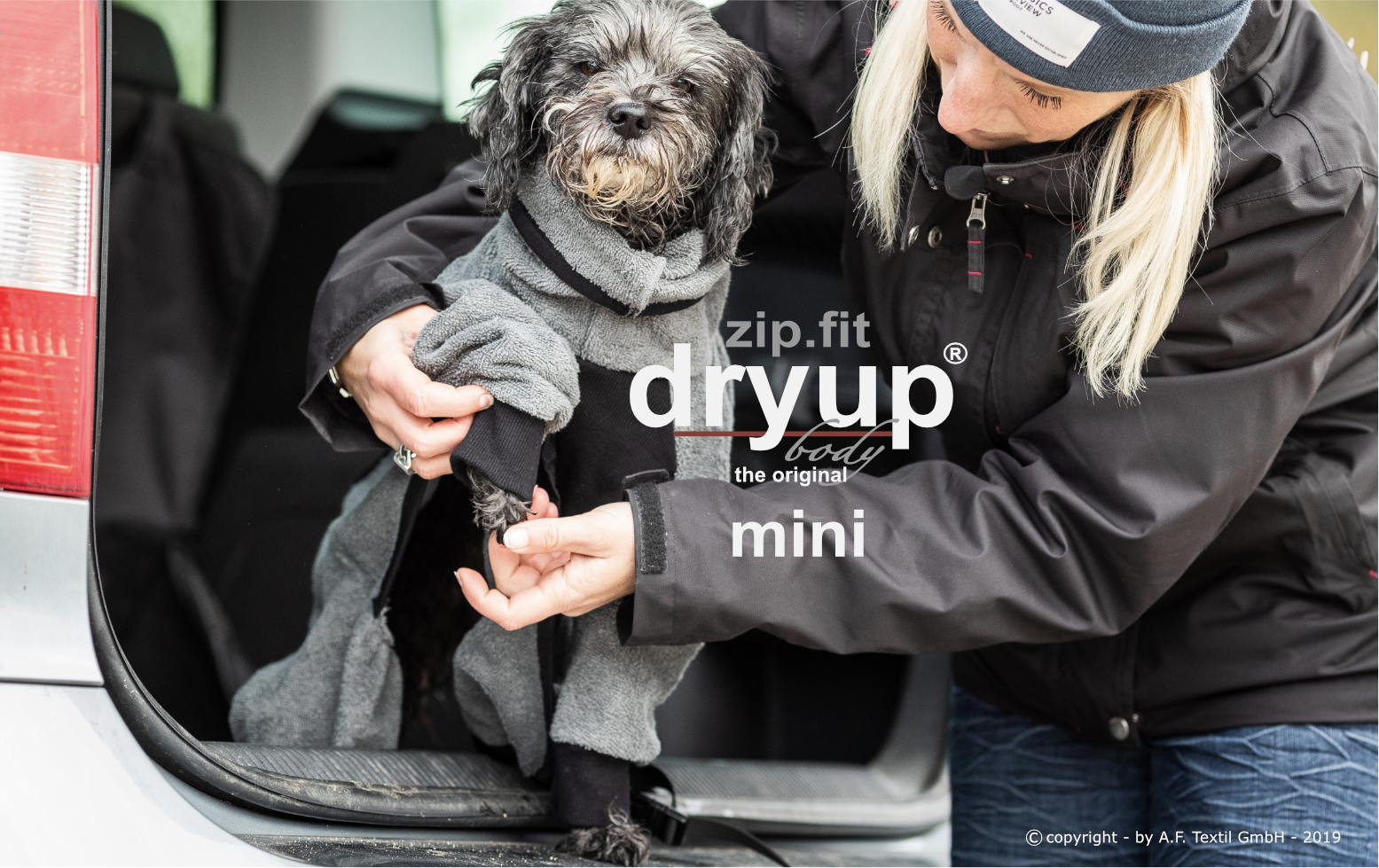 Dryup® body zip.fit® grey Mini