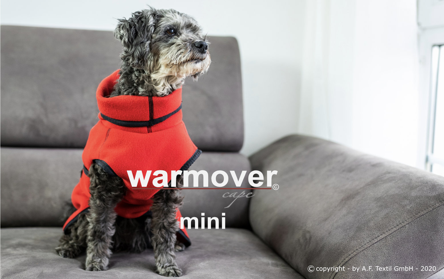 Warmover fleece cape red fire Mini