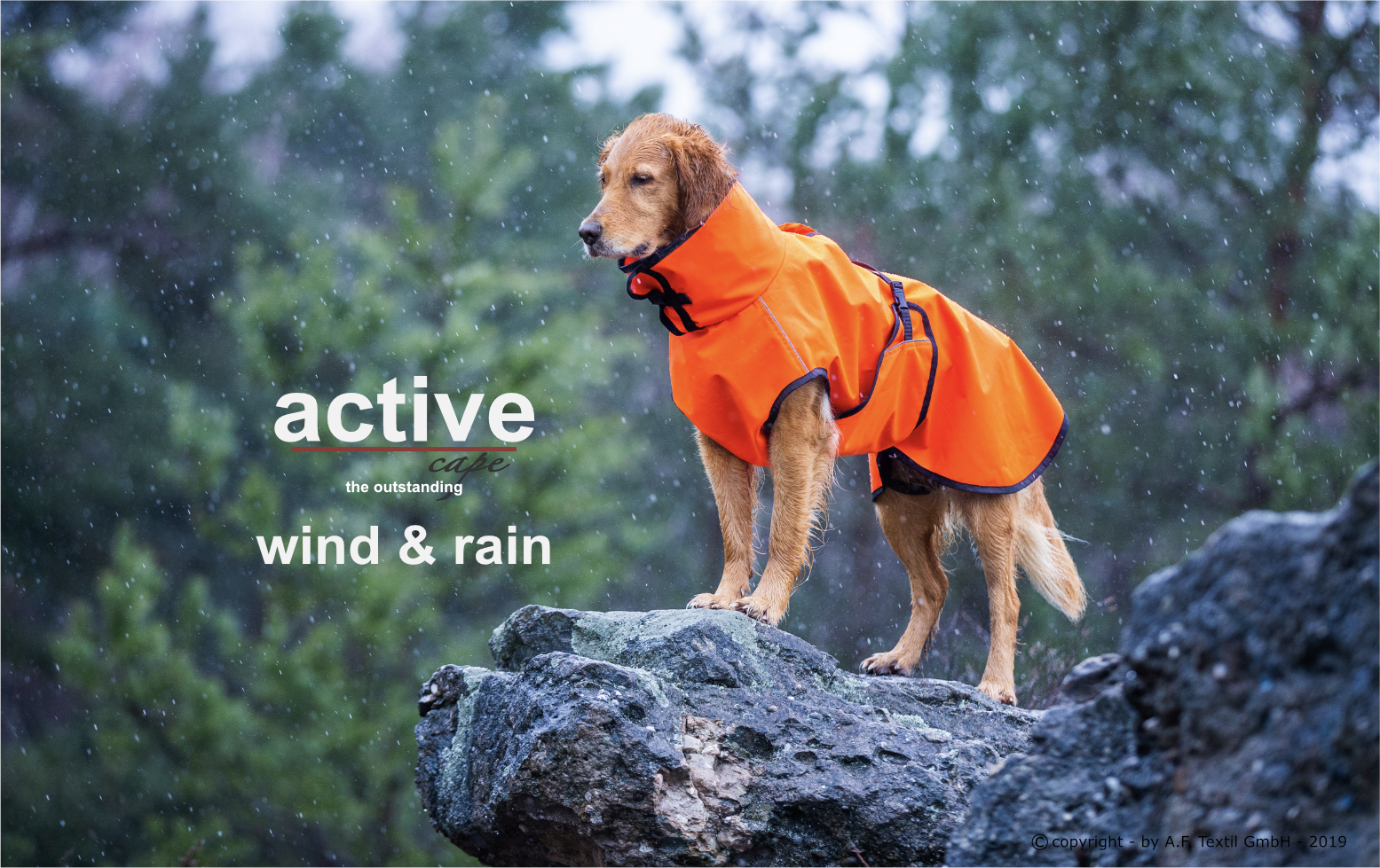 Active cape Wind & Rain orange