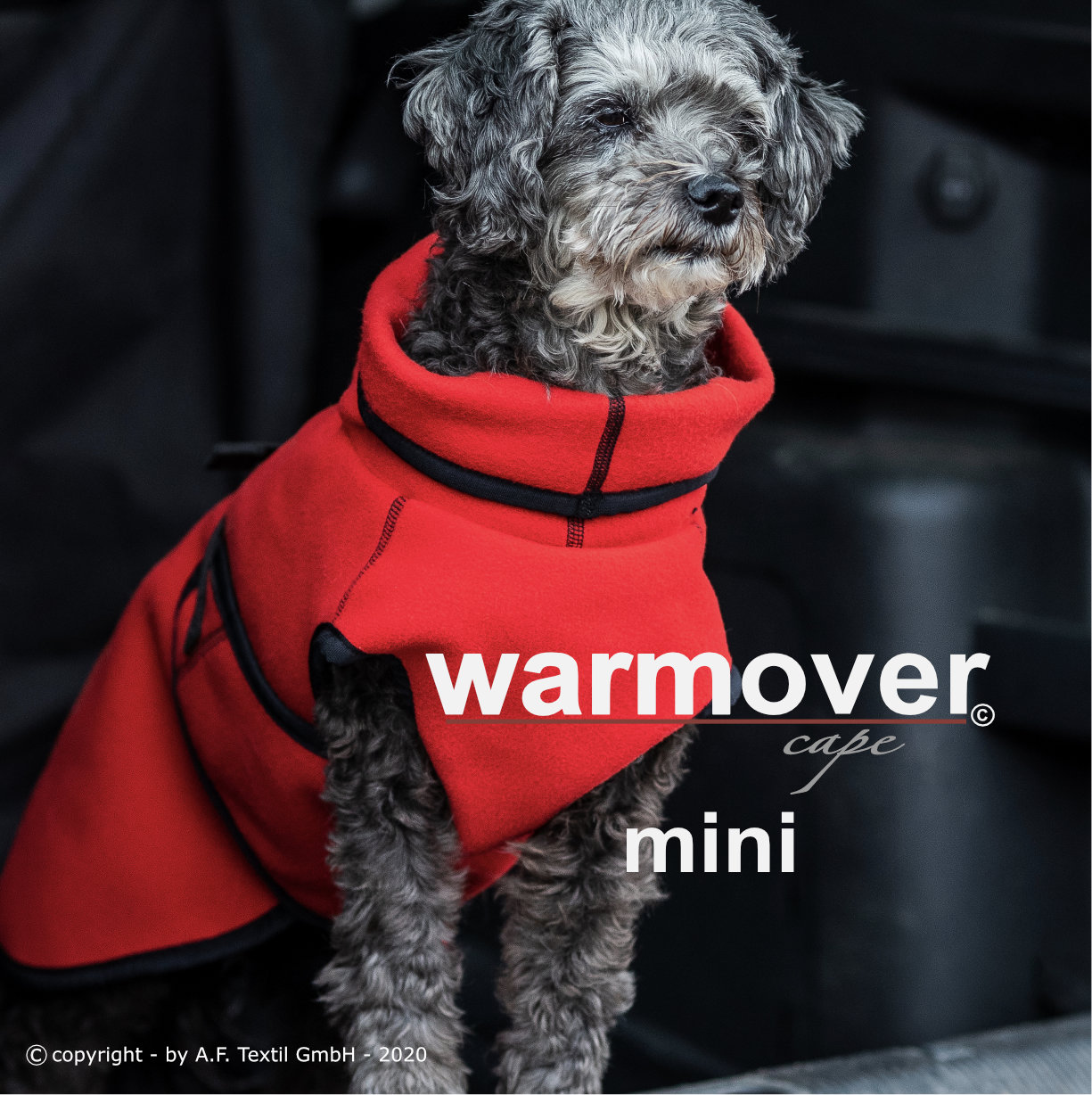 Warmover Fleece Cape Mini - red fire