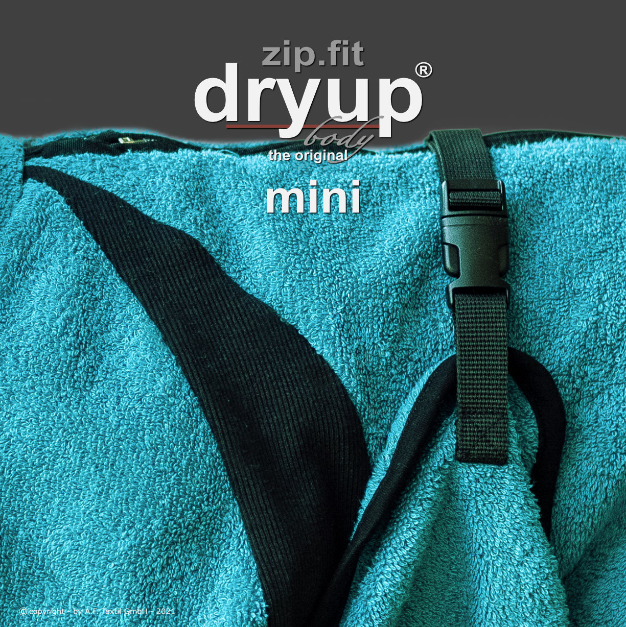 DRYUP body zip.fit Mini Petrol