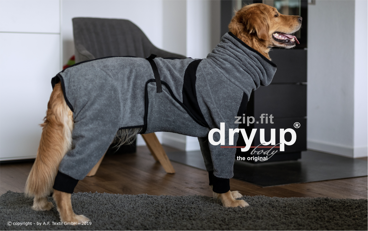Dryup® body zip.fit® grey